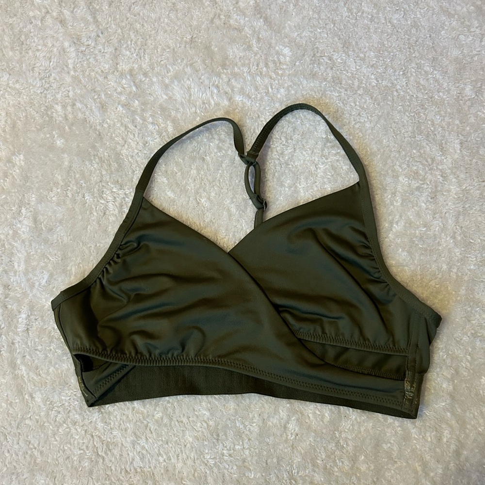 PINK Victoria’s Secret‎ Dark Green Sports Bra Size Medium